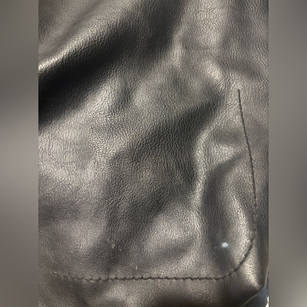 Universal Thread Black Leather Handbag - image 4